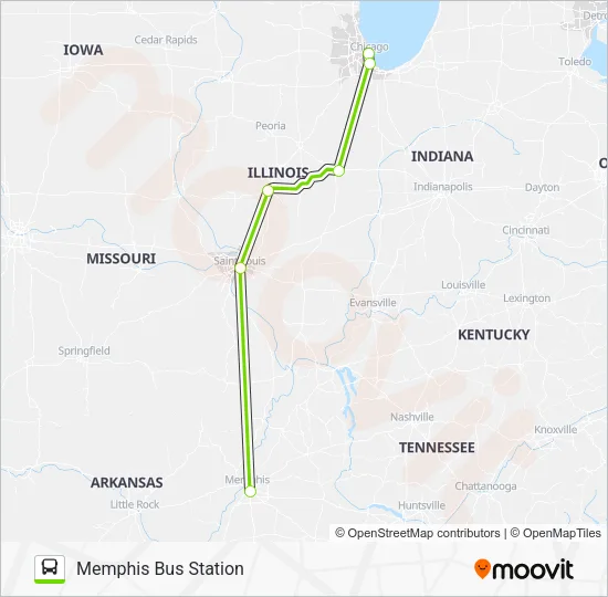 FLIXBUS 2510 Bus Line Map