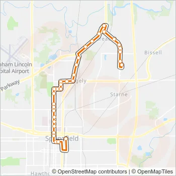 1 Bus Line Map