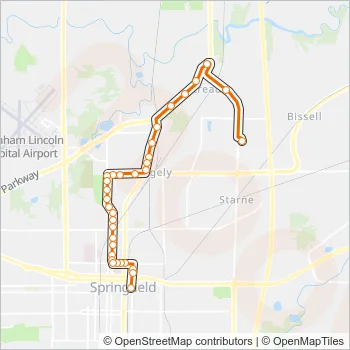 1 Bus Line Map