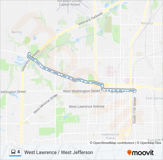 4 Bus Line Map
