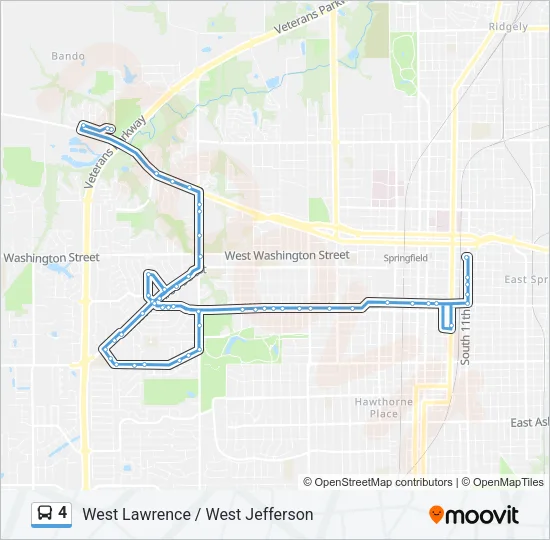 4 Bus Line Map