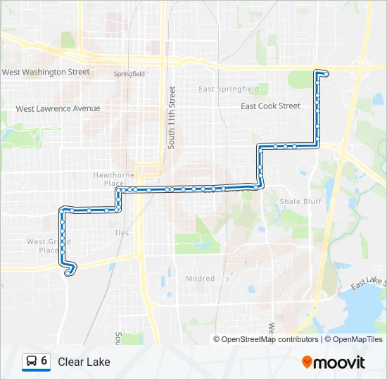 6 Bus Line Map
