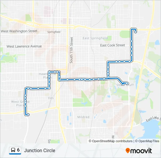 6 Bus Line Map