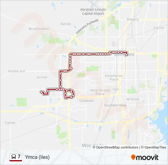 7 Bus Line Map