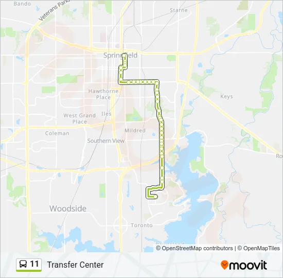 11 Bus Line Map