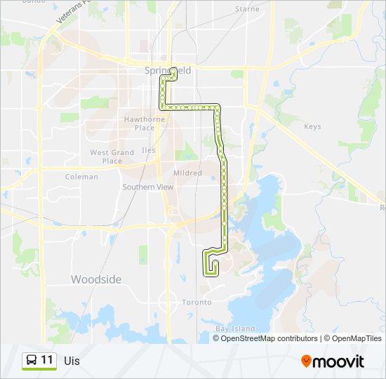 11 Bus Line Map