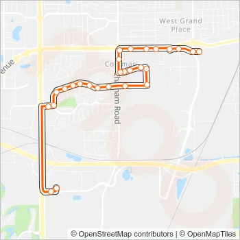 13 Bus Line Map