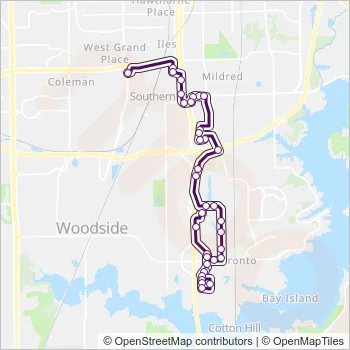 14 Bus Line Map
