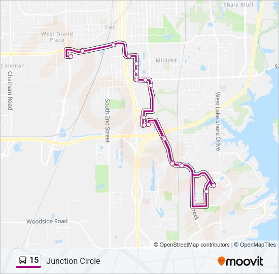 15 bus Line Map