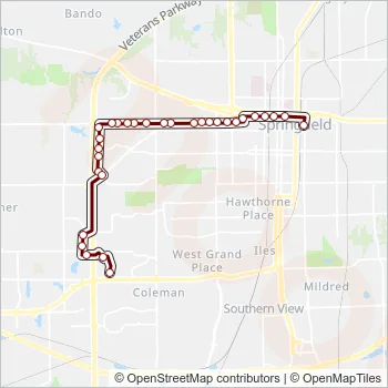 903 Bus Line Map