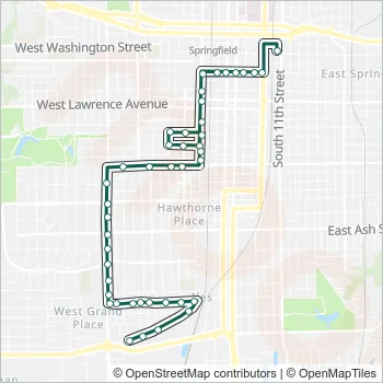 8 Bus Line Map