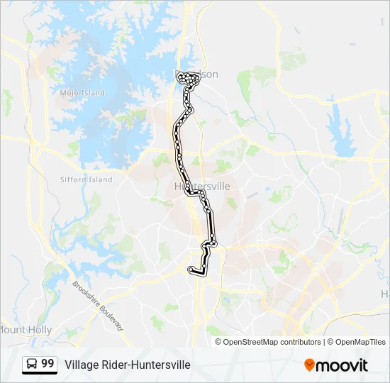 99 Bus Line Map