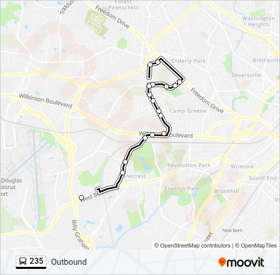 235 Bus Line Map