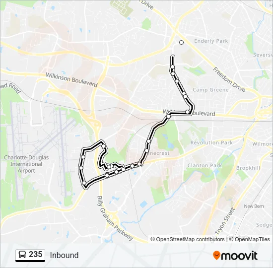 235 Bus Line Map