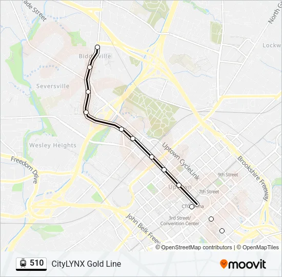 510 Light Rail Line Map