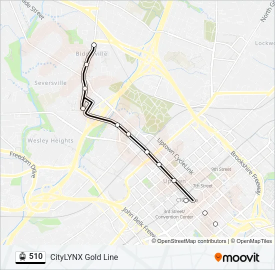 510 Light Rail Line Map