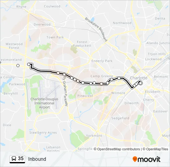 35 Bus Line Map
