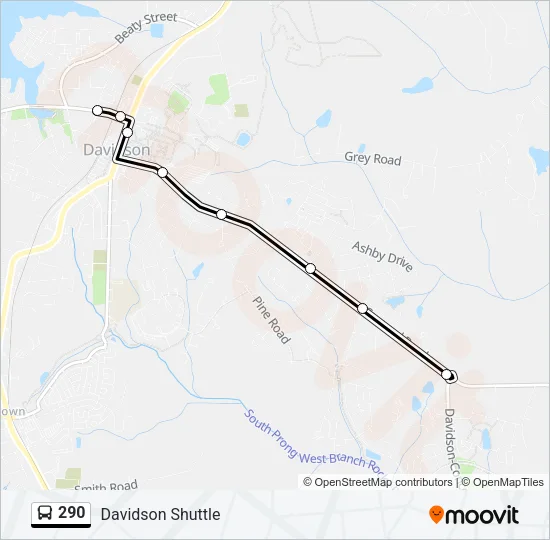 290 Bus Line Map