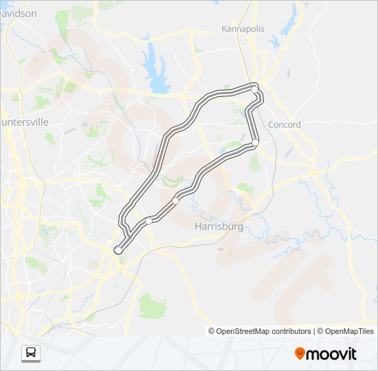 Mapa de EXPRESS AM de autobús