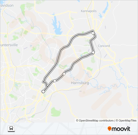 Mapa de EXPRESS PM de autobús