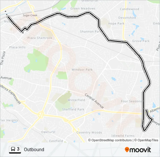 3 Bus Line Map
