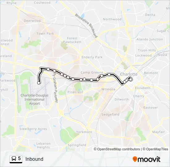 5 Bus Line Map