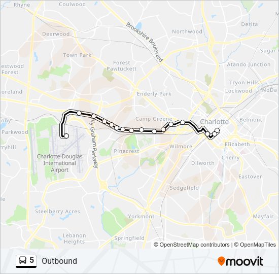 5 Bus Line Map