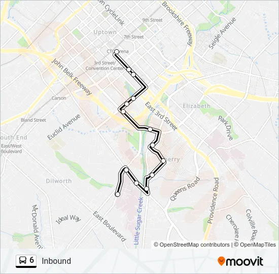 6 Bus Line Map