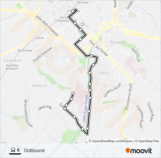 6 Bus Line Map