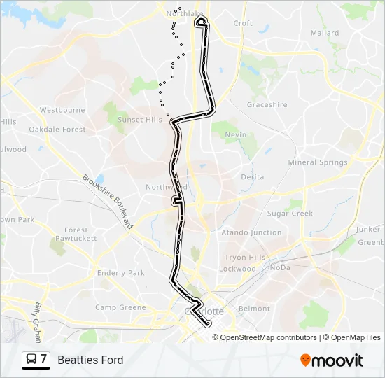 7 Bus Line Map