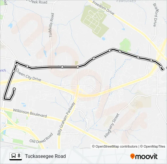 8 Bus Line Map
