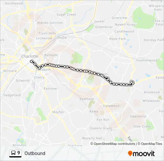 9 Bus Line Map