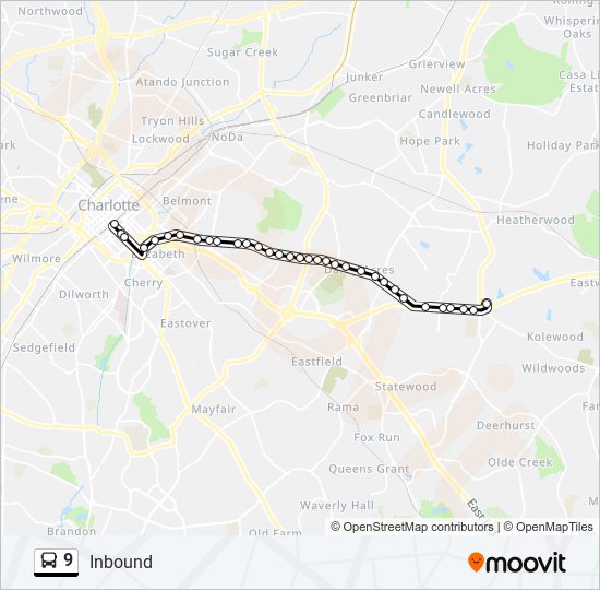 9 Bus Line Map