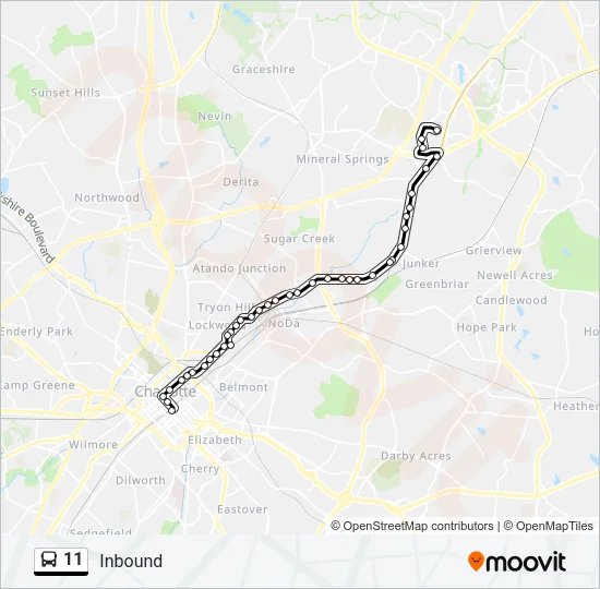 11 Bus Line Map