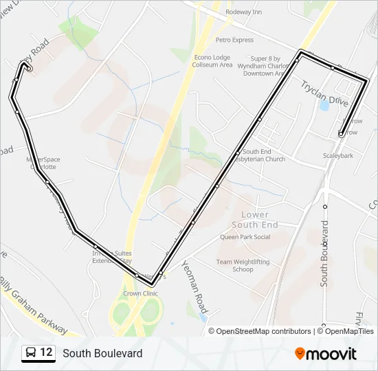 12 Bus Line Map