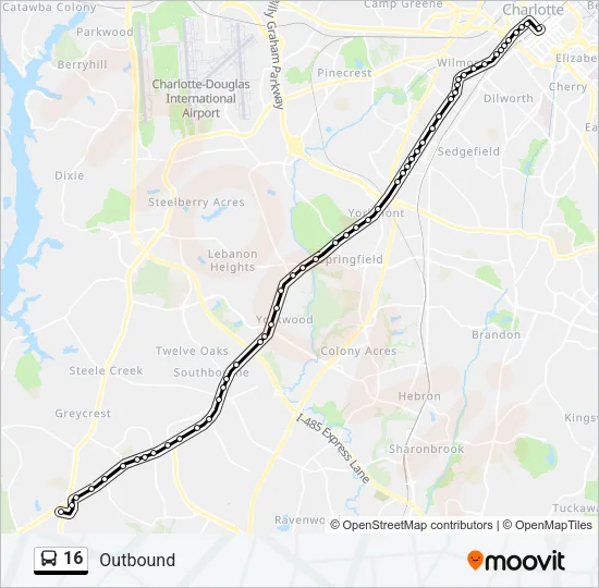 16 Bus Line Map
