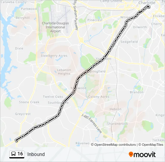 16 Bus Line Map