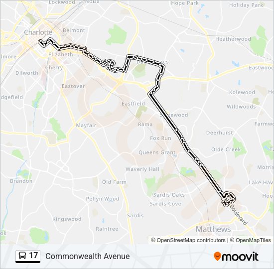 17 Bus Line Map