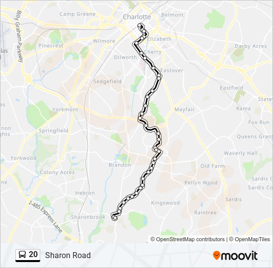 20 Bus Line Map