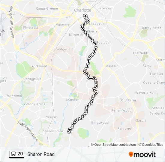 20 Bus Line Map