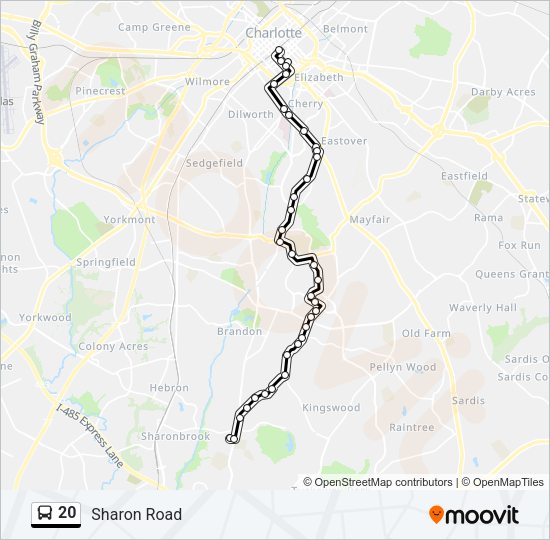 20 bus Line Map