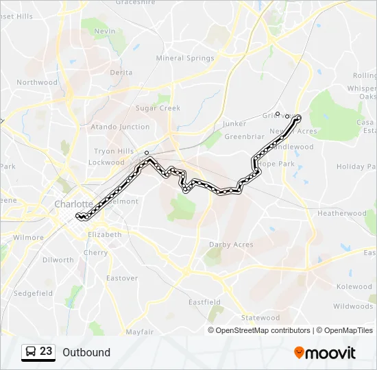 23 Bus Line Map