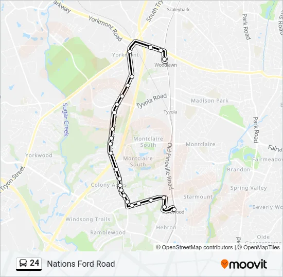 24 Bus Line Map