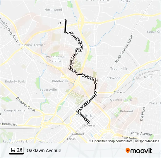 26 Bus Line Map