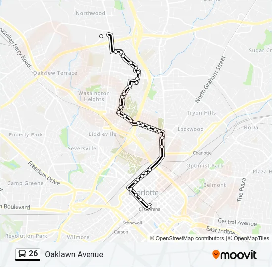 26 Bus Line Map