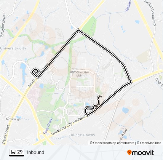 Mapa de 29 de autobús