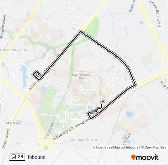 29 Bus Line Map