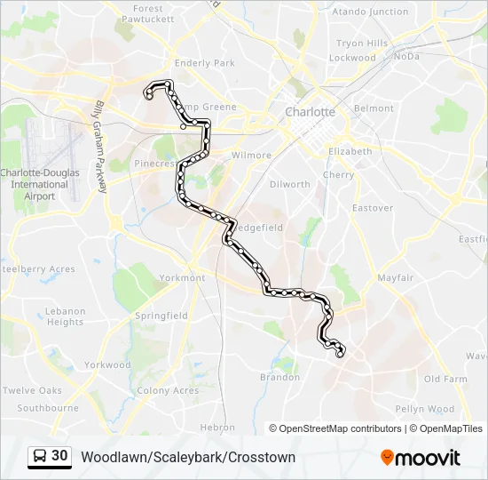 30 Bus Line Map