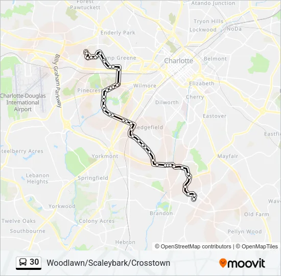 30 Bus Line Map