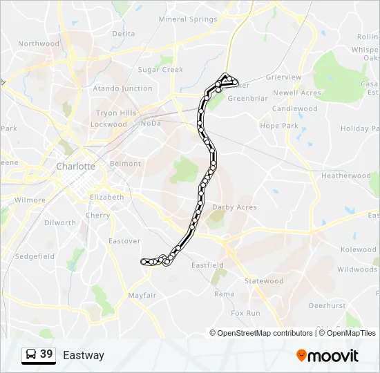 39 Bus Line Map